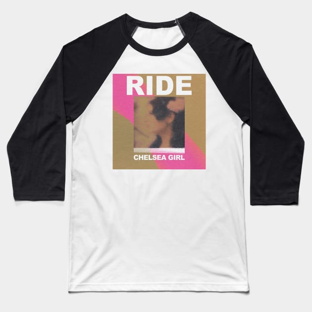 RIDE ……… Original Fan Artwork Baseball T-Shirt by unknown_pleasures